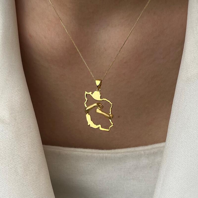 آویز طلا ۱۸ عیار ایران کد 49 مندی گلد