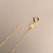 گردنبند طلا ۱۸ عیار ژیلا کد 74 - پولکی مندی گلد