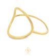 انگشتر طلا ۱۸ عیار مینیمال چاو کد 109 مندی گلد