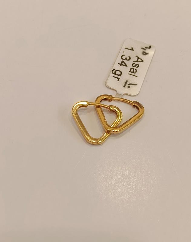 گوشواره طلا ۱۸ عیار مثلثی گالری مهدا