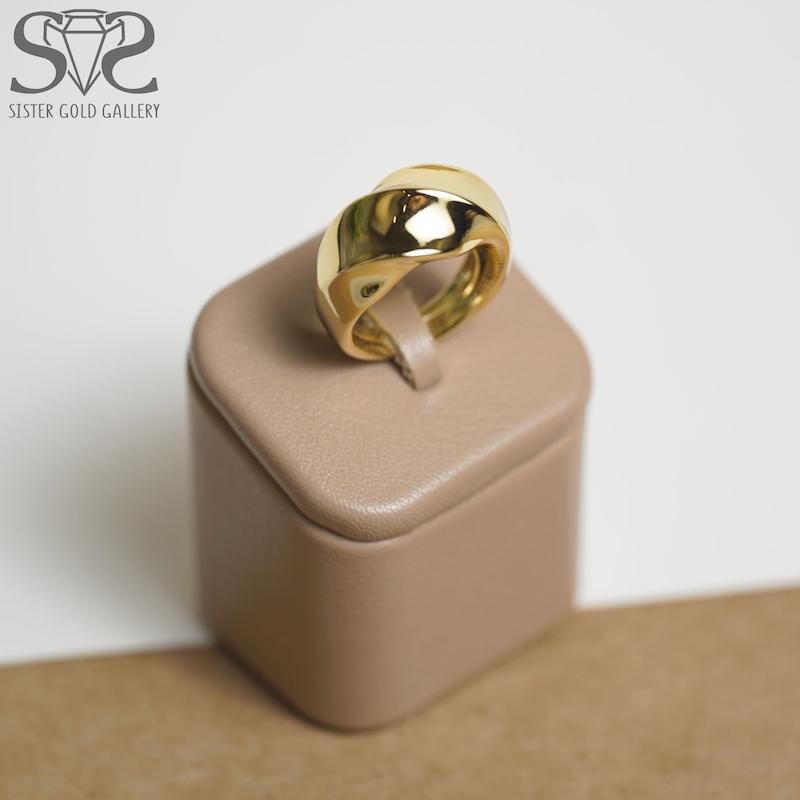 انگشتر زنانه طلا ۱۸ عیار انگشتر طلا پیچ آیینه ای کد s-2943 گالری طلا سیستر