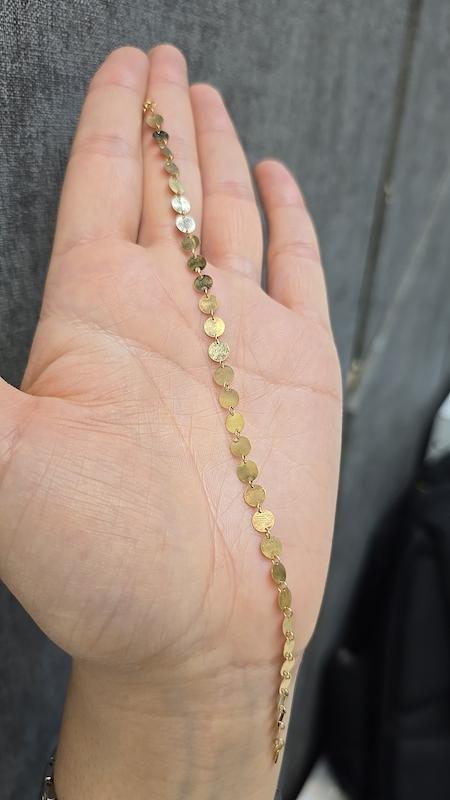 دستبند زنانه طلا ۱۸ عیار دایره ای جسیکا گالری طلا تیدامد