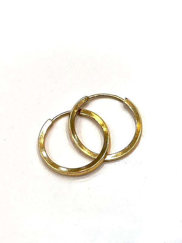 گوشواره زنانه طلا ۱۸ عیار گوشواره حلقه ای گالري ثابت نژاد