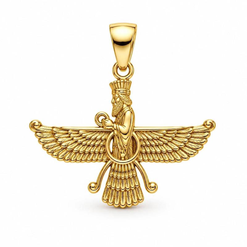 آویز طلا ۱۸ عیار آویز مدل فروهر طلا مارکت