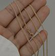 زنجیر زنانه طلا ۱۸ عیار زنجیر کارتیه ژاپنی ریزبافت بسیار مقاوم گالری کاژه گلد