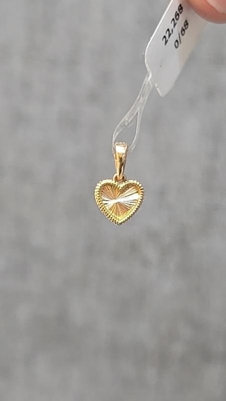 زنانه طلا ۱۸ عیار قلب  تراش دار گالری طلا تیدامد