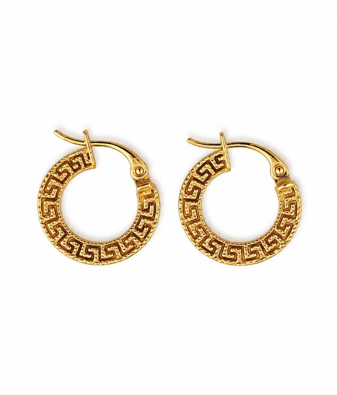 گوشواره زنانه طلا ۱۸ عیار گوشواره ورساچ لوکس گالری طلای الهه