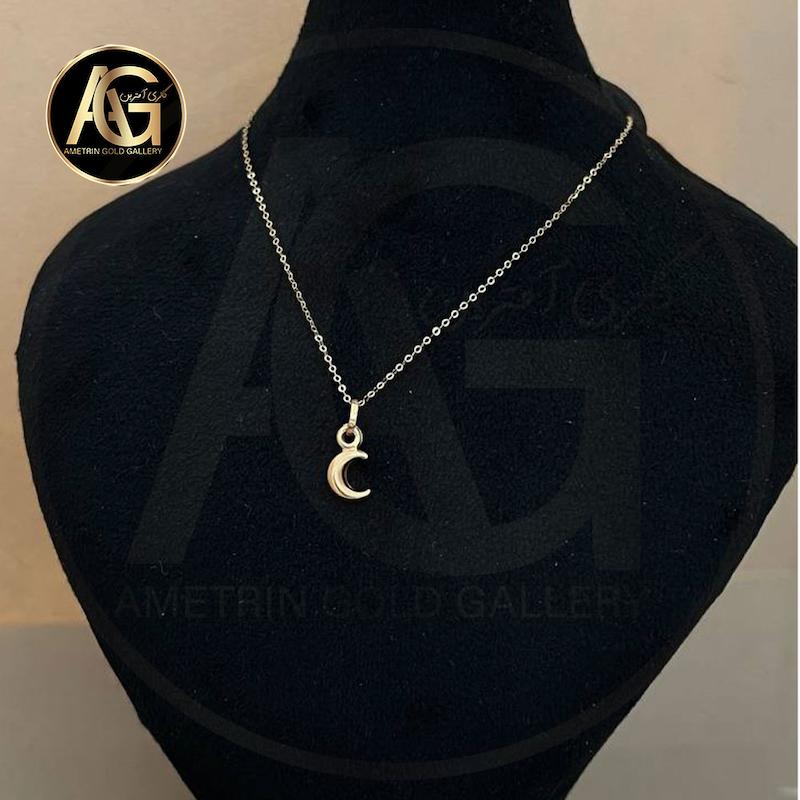 گردنبند زنانه طلا ۱۸ عیار گردنبند ماه گالری آمترین