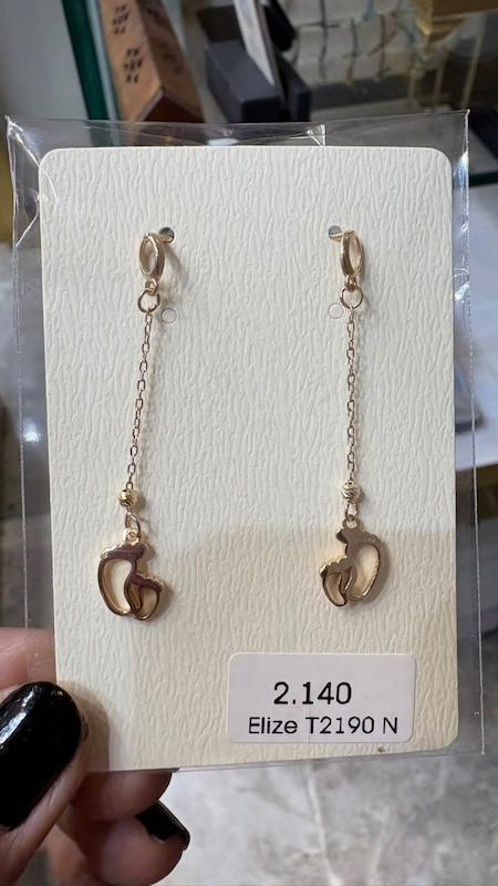 گوشواره زنانه طلا ۱۸ عیار گوشواره گالری طلا و جواهرات سحر