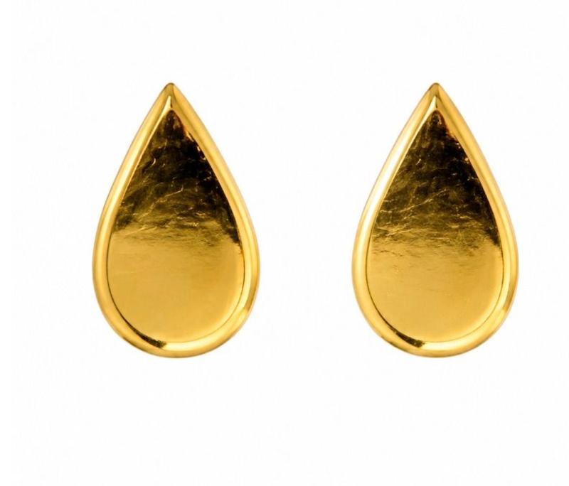 گوشواره زنانه طلا ۱۸ عیار گوشواره اشکی 1125 گالری طلا دینگ