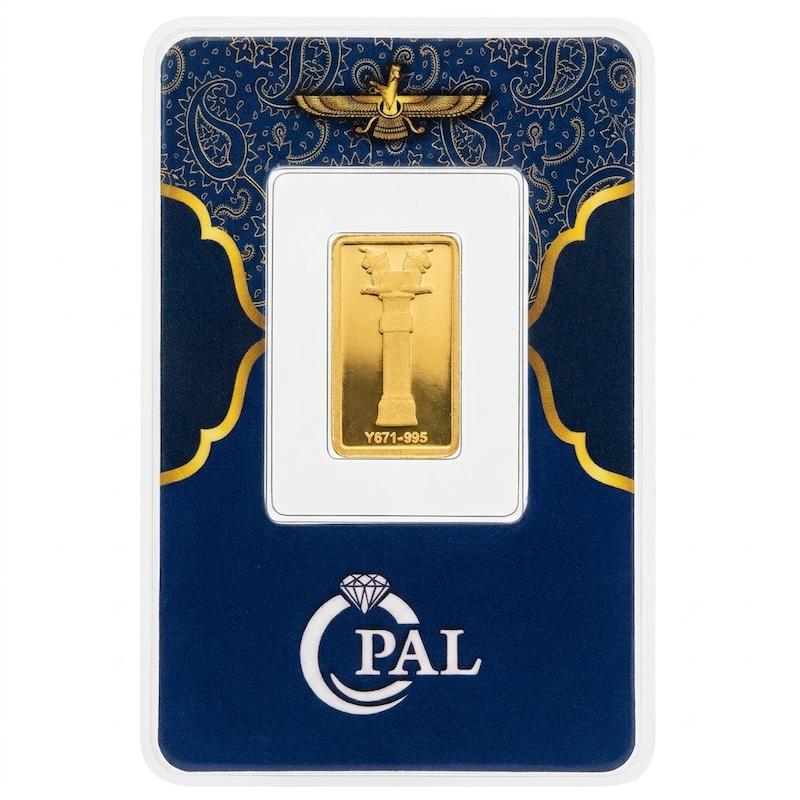 شمش طلا ۲۴ عیار اپال ۱۵۰ سوت بدون اجرت معتبر بلورا  گالری