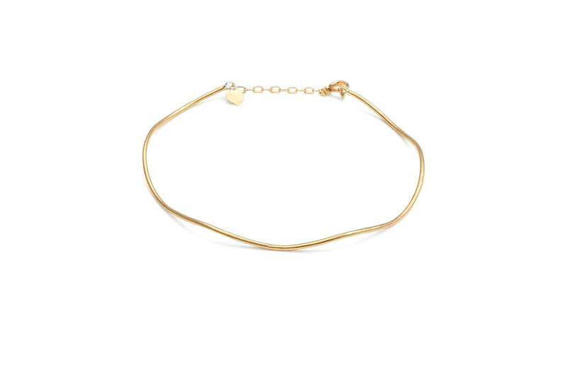 بنگل زنانه طلا ۱۸ عیار B385 طوقی آهوریس