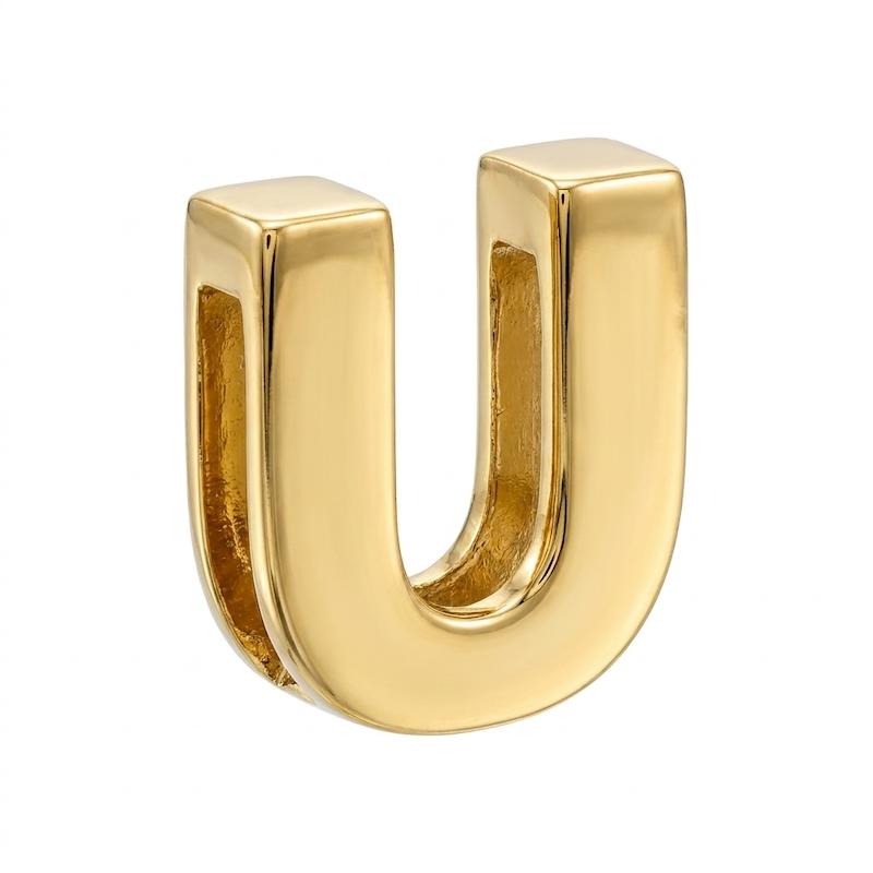 زنانه طلا ۱۸ عیار پلاک حرف u گالری طلا تیدامد