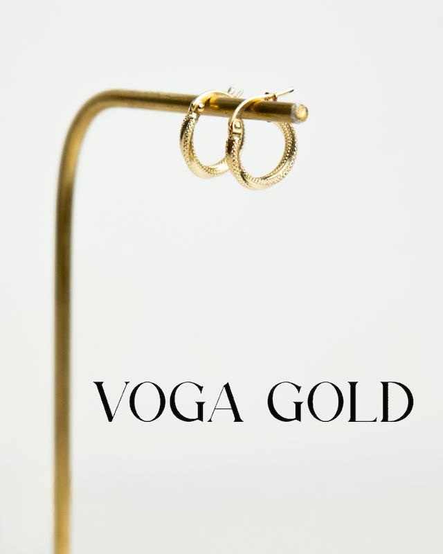 گوشواره زنانه طلا ۱۸ عیار حلقه‌ای وارداتی VoGa GOLD