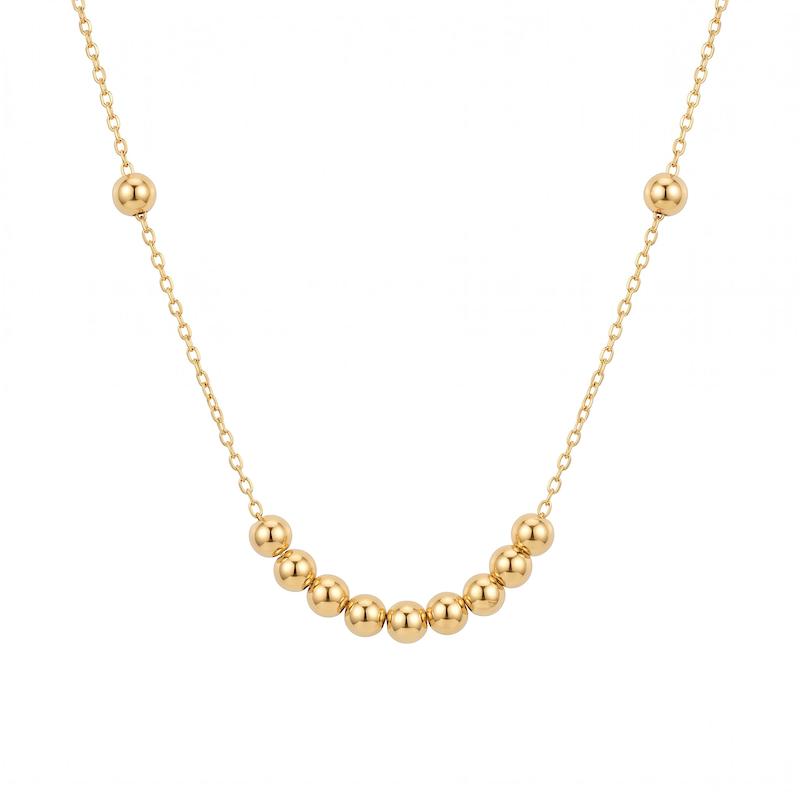 گردنبند زنانه طلا ۱۸ عیار گوی VoGa GOLD