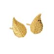 گوشواره زنانه طلا ۱۸ عیار گوشواره برگ گالری طلای فام