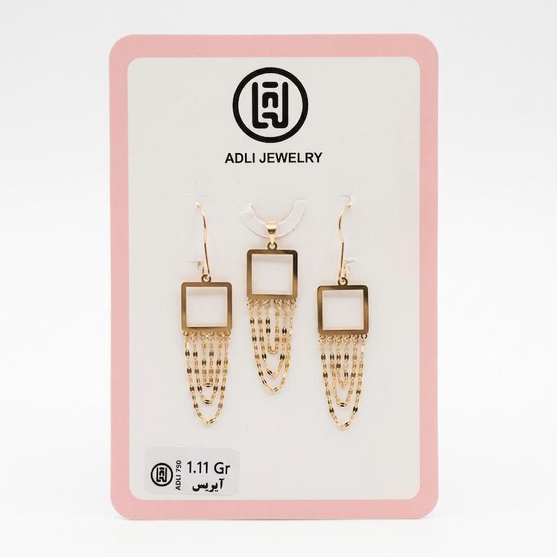 زنانه نیم ست طلا ۱۸ عیار نیم ست خلیجی گالری میداس