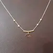 گردنبند زنانه طلا ۱۸ عیار مدل مینیمال قلب 17 دلفین گلد گالری