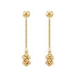 گوشواره زنانه طلا ۱۸ عیار گوشواره طنابی انگوری گالری طلای صحرا