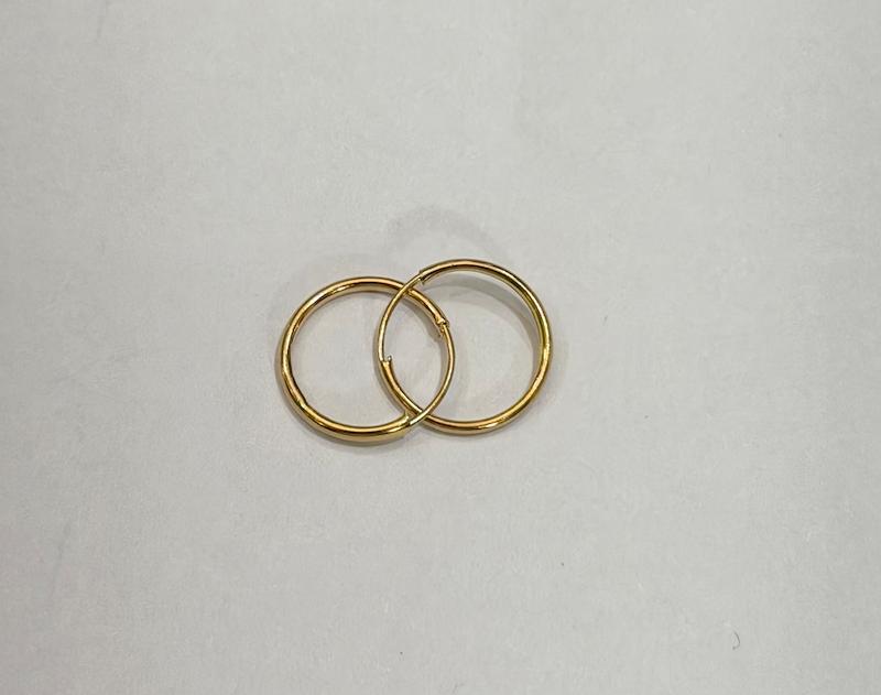 گوشواره بچگانه طلا ۱۸ عیار حلقه ای کوچک گالری نقشار