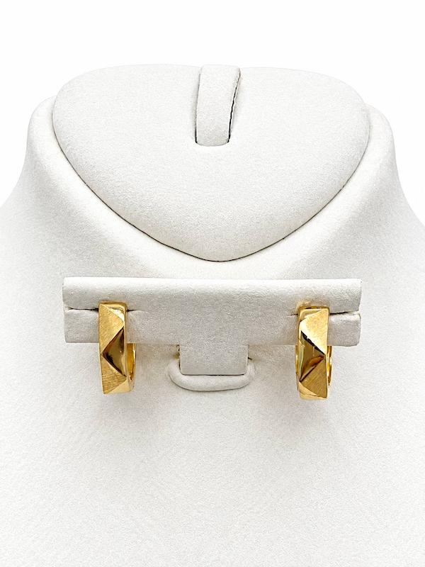 گوشواره زنانه طلا ۱۸ عیار گوشواره اسپرت تراش گالری کیمیا