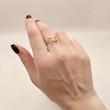 انگشتر زنانه طلا ۱۸ عیار انگشتر پروانه گالری امانت Amanat fine jewellery