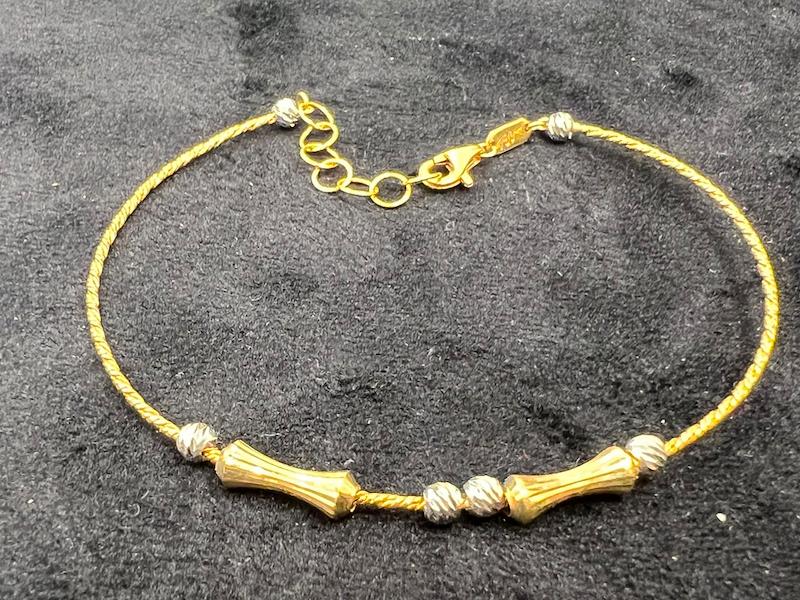 بنگل زنانه طلا ۱۸ عیار Braceletوارداتی اماراتی سایز۲و۳ گالری طلای فام