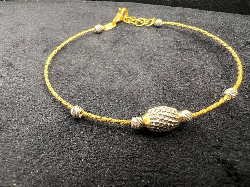 بنگل زنانه طلا ۱۸ عیار Braceletوارداتی اماراتی سایز۲و۳ گالری طلای فام