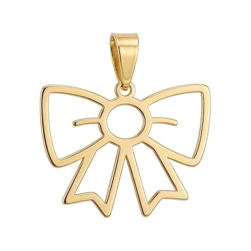آویز بچگانه طلا ۱۸ عیار پاپیون کد AKi-008 مدوپد
