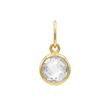 آویز زنانه طلا ۱۸ عیار مارکو گرد رنگ سفید Matows_gold_gallery2