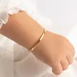 النگو بچگانه طلا ۱۸ عیار النگو بچگانه مدل آینه‌ای سایز ۵ ری گلد