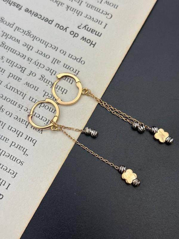 گوشواره زنانه طلا ۱۸ عیار گوشواره گوی ال برنادو طلای کالین