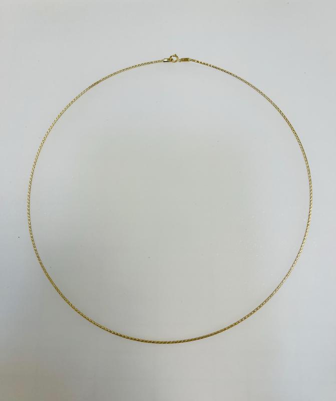 گردنبند زنانه طلا ۱۸ عیار طوق وارداتی گالری طلای پرنسا