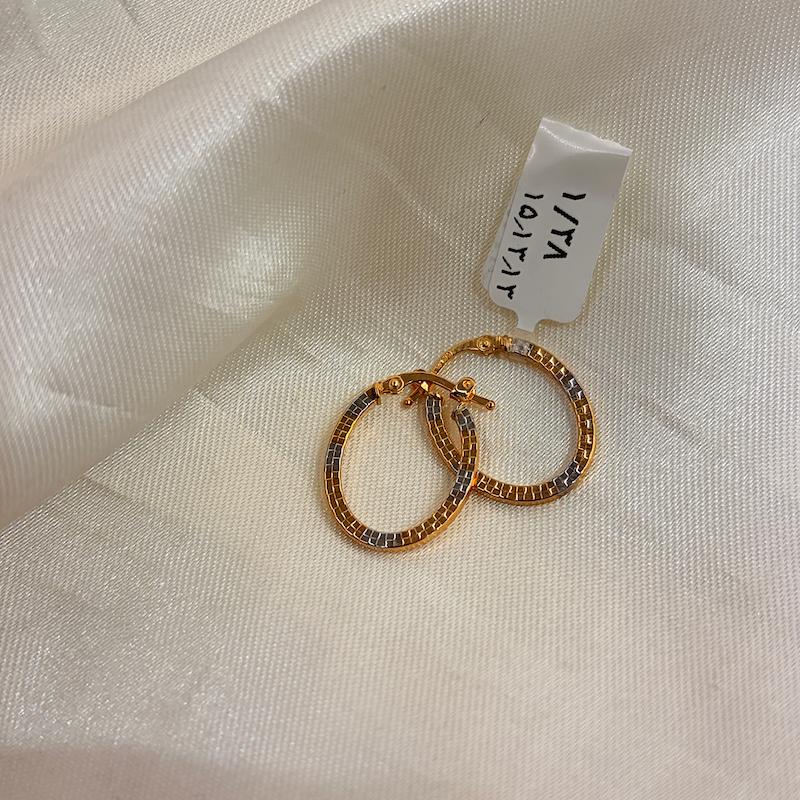 گوشواره طلا ۱۸ عیار گوشواره کم اجرت گالری طلای رز