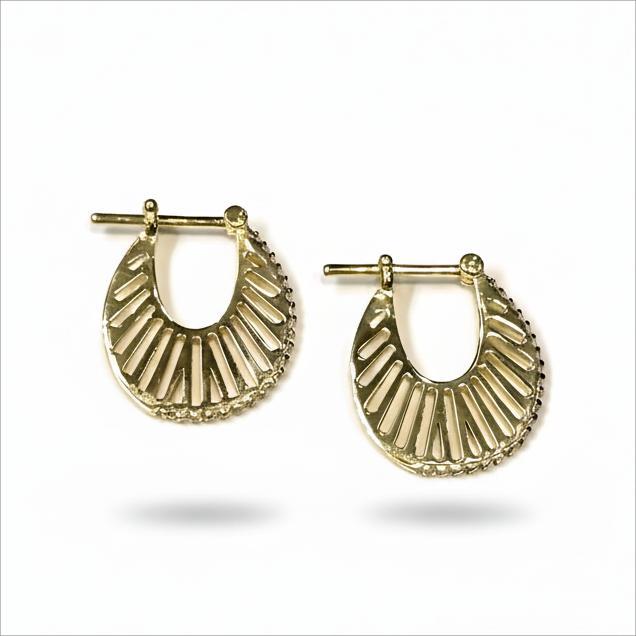 گوشواره طلا ۱۸ عیار گوشواره بيروتي گالری زرنوش