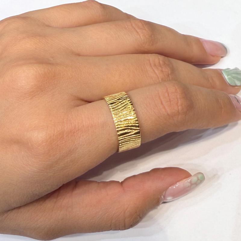 انگشتر طلا ۱۸ عیار انگشتر طرح تنه گالری زرنوش