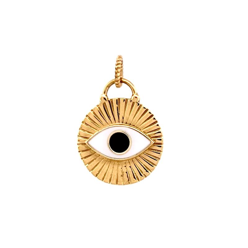 آویز طلا ۱۸ عیار مدال کالکشن چشم گالری زرنوش