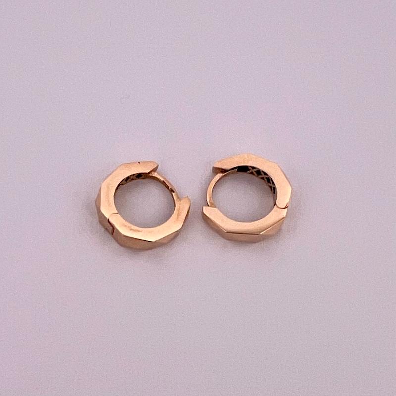 گوشواره طلا ۱۸ عیار گوشواره طرح هندسی گالری زرنوش