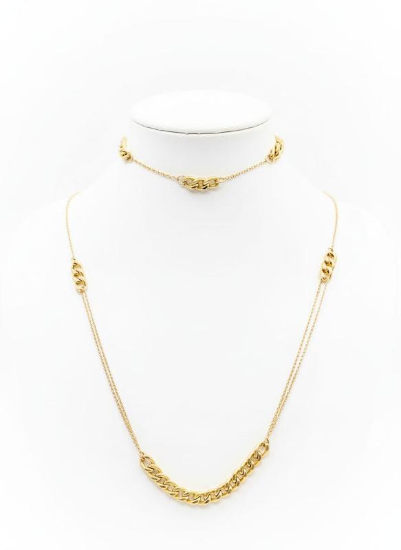 گردنبند طلا ۱۸ عیار کارتیه نهال گلد گالری