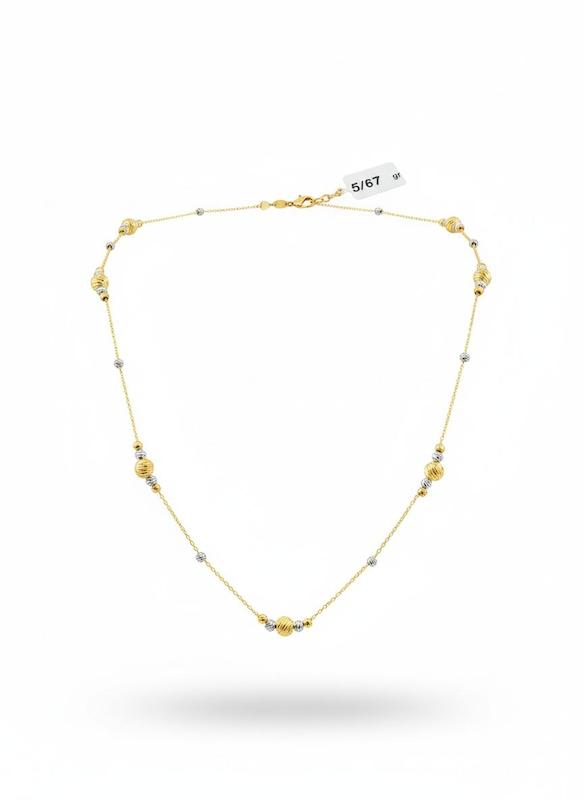 گردنبند طلا ۱۸ عیار رولباسی نهال گلد گالری