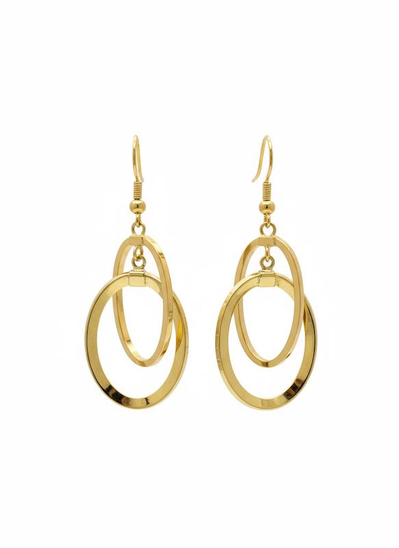 گوشواره طلا ۱۸ عیار اریانا ۸طلایی