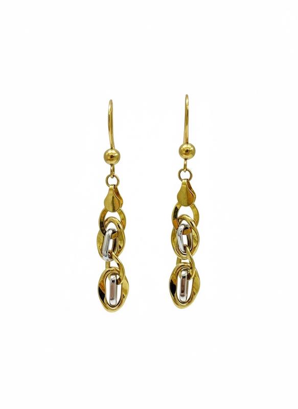 گوشواره طلا ۱۸ عیار اریانا ۸طلایی