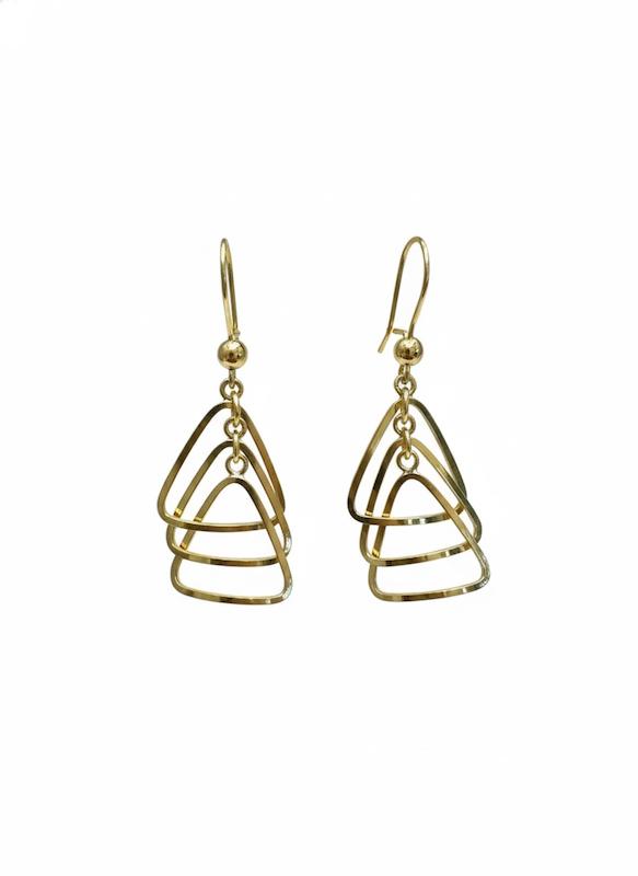 گوشواره طلا ۱۸ عیار اریانا ۸طلایی