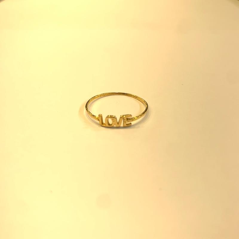 انگشتر طلا ۱۸ عیار Love گالری جواهری مهربان