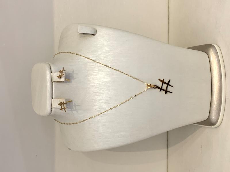 سرویس طلا ۱۸ عیار نیم ست # گالری جواهری مهربان