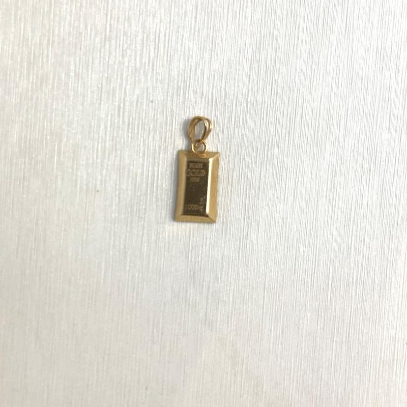 آویز طلا ۱۸ عیار پلاک شمش گالری جواهری مهربان