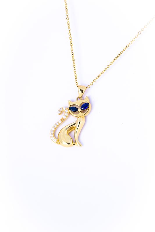 آویز طلا ۱۸ عیار کسر نگین گالری طلای شفیع