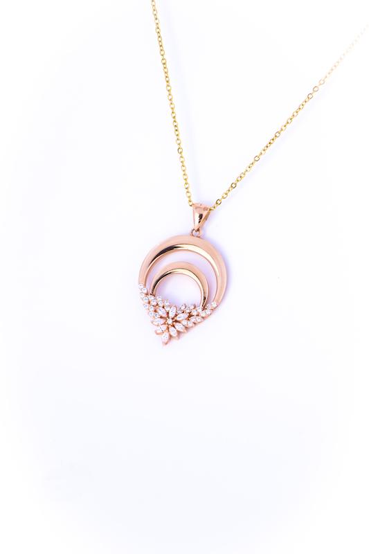 آویز طلا ۱۸ عیار کسر نگین گالری طلای شفیع