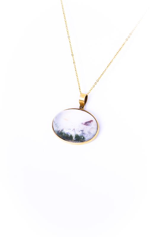 آویز طلا ۱۸ عیار عقیق گالری طلای شفیع