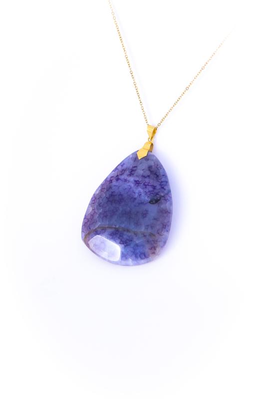 آویز طلا ۱۸ عیار سنگ گالری طلای شفیع